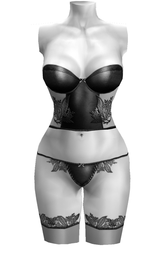 "Black Stephane Lingerie" Lady Mor
