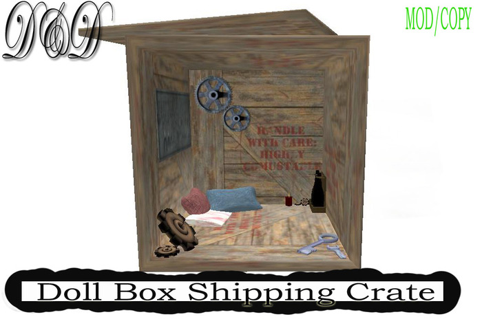 Doll Box Shipping Crate