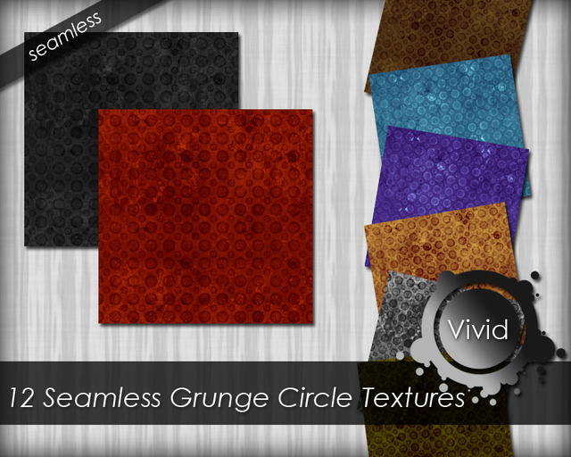 vivid - grunge circle textures