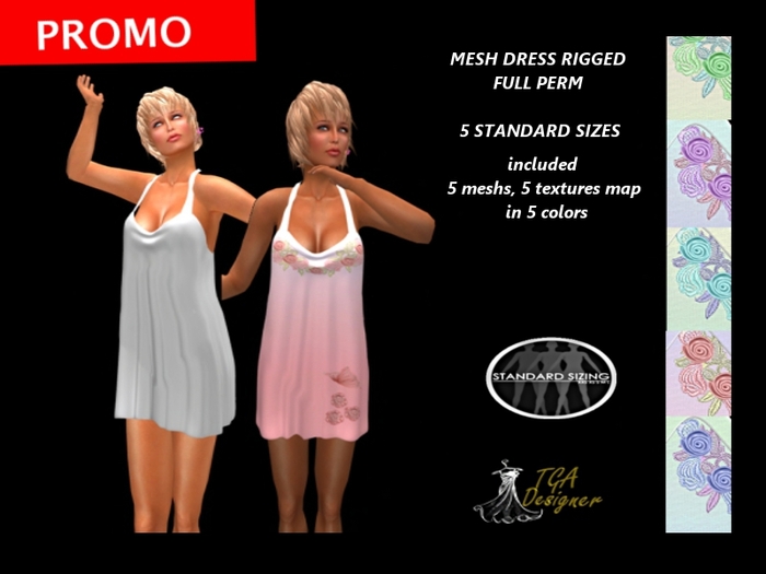 RIGGED MESH FULL PERM SUMMER DRESS