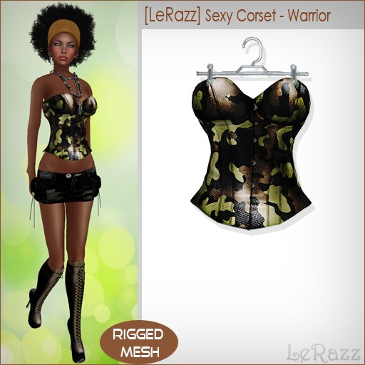 [LeRazz] Sexy Corset - Warrior (Rigged Mesh)
