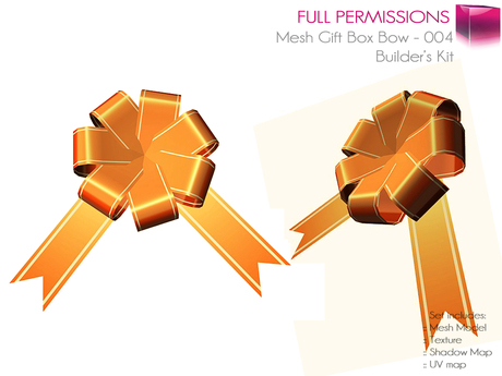 Second Life Marketplace - Full Perm Mesh Bow - 004 Builder's Kit