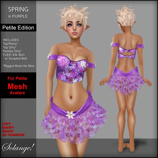 *Solange!* Petite Spring Dress - PURPLE