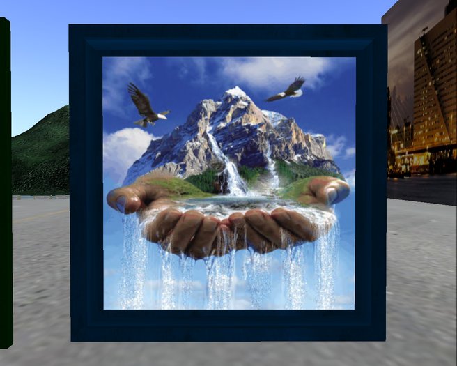 waterfall hands animated nice