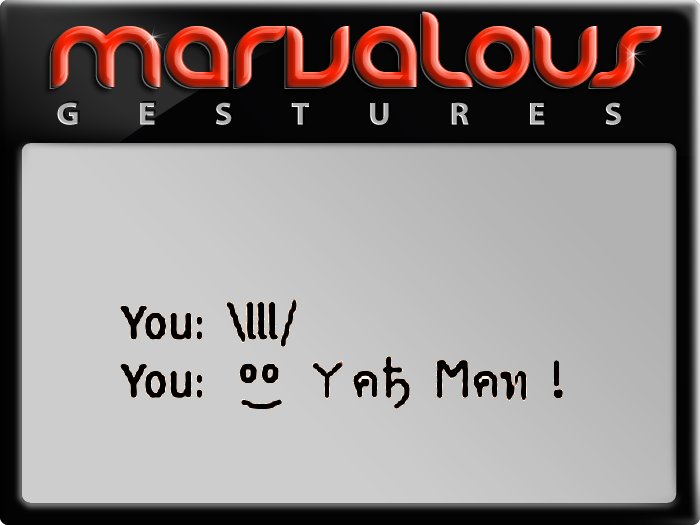 YAH MAN! GESTURE