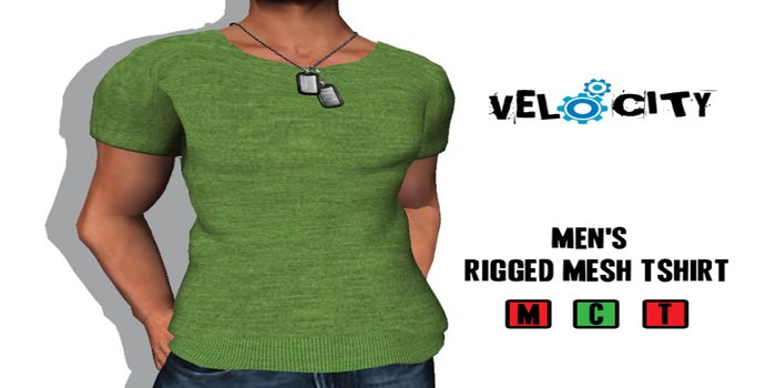VELOCITY Men's Apple Fitted Tee 