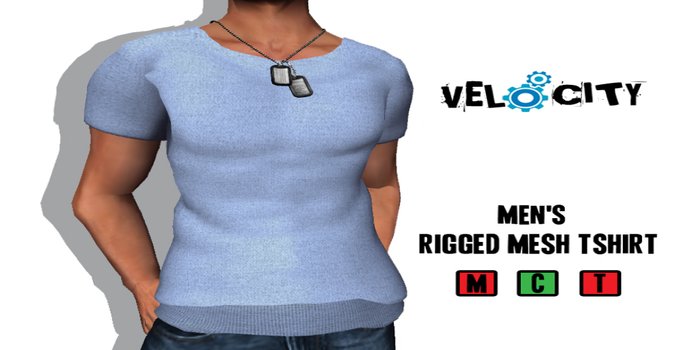 VELOCITY Men's Powder Fitted Tee 