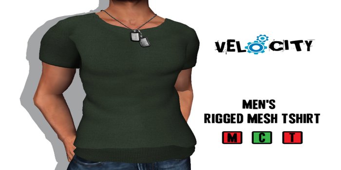 VELOCITY Men's Forest Fitted Tee 