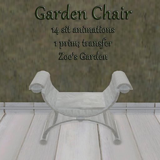 *ZG* Garden Chair - White