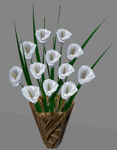 ::TheCandyShop:: Flowers: CALLA LILY POTTED PLANT (Copy/Mod)