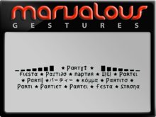 PARTY IN 15 LANGUAGES GESTURE