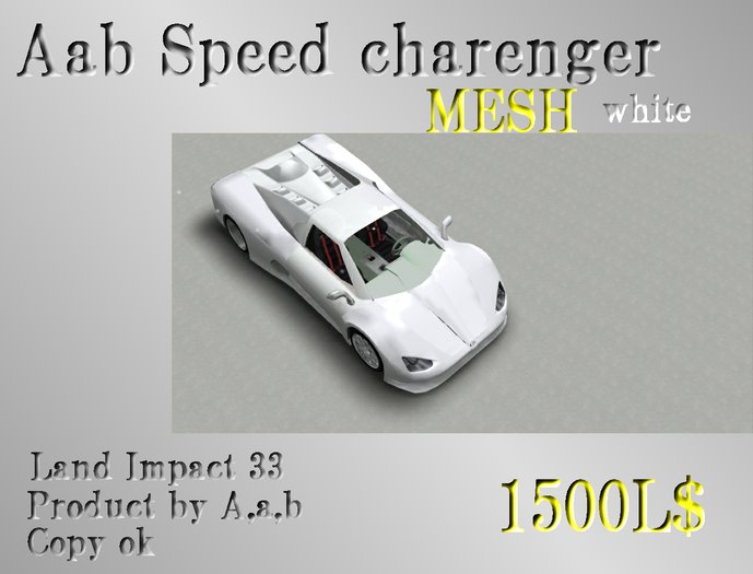 A,a,b Speedcharenger white