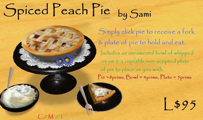  Spiced Peach Pie by Sami (boxed)