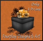 *FDA Low Prim Orange on Black Musical Gift Box