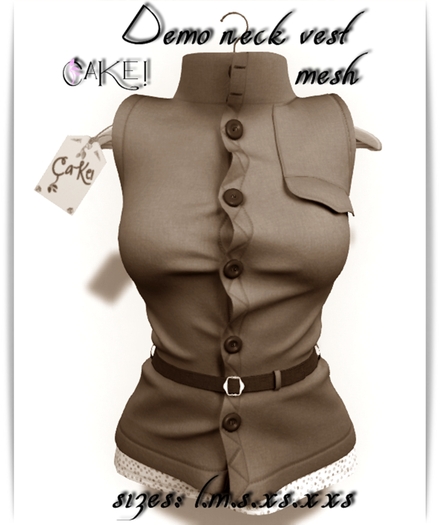 [[>CaKe!<]]DEMO.Nana Neck Vest-mesh