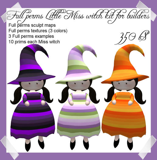 Full Perms Little Miss witch kit for builders