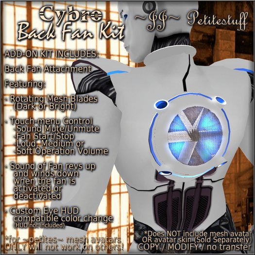 ~JJ~ Petitestuff Cybro Back Fan Kit