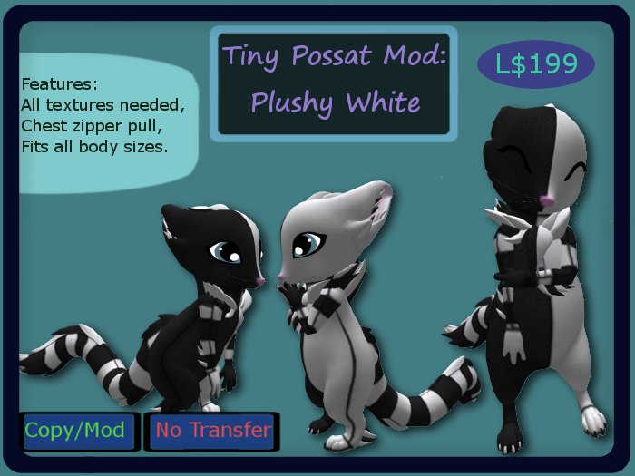 Tiny Possat Mod, Plushy White