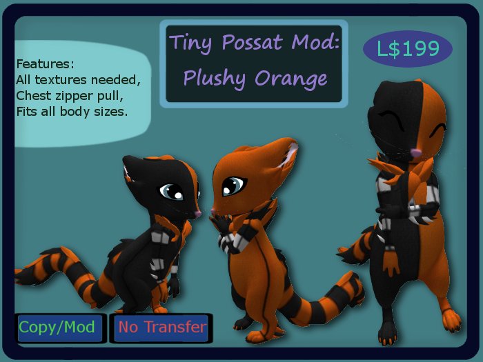 Tiny Possat Mod, Plushy Orange