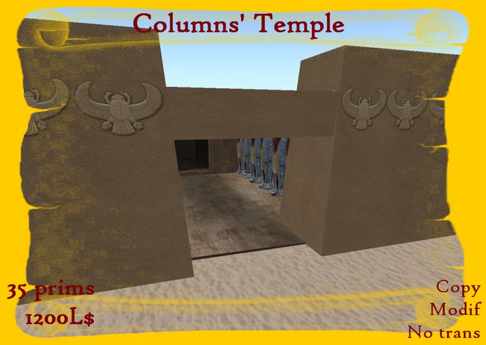 Columns' temple - Ancient Egypt