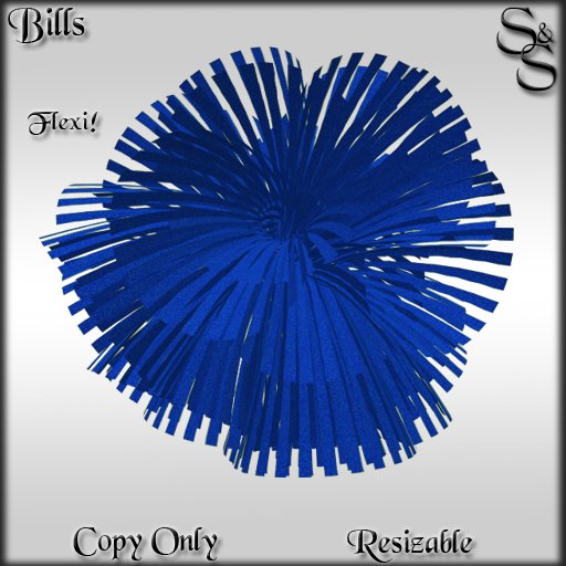 S&S Bills Blue pompoms