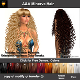 A&A Minerva Hair 11 Colors (very long curly flexi hair)