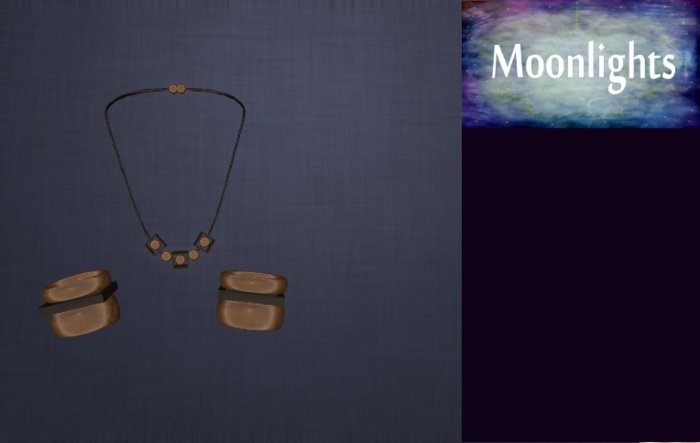 Moonlights Brown & Black Necklace