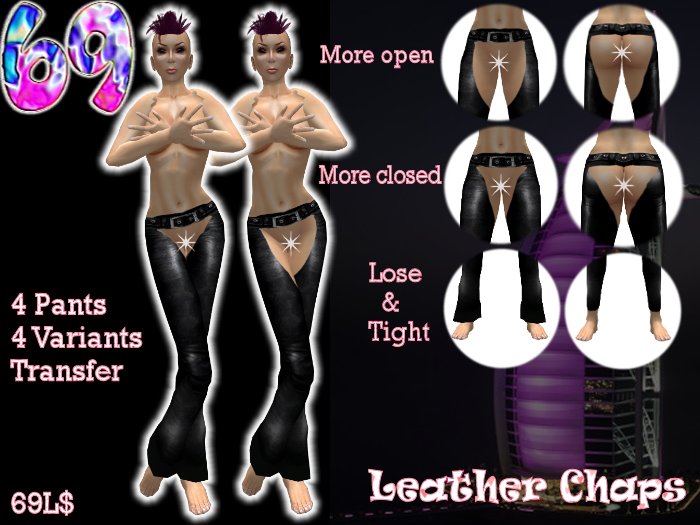 69 Leather Chaps BOX