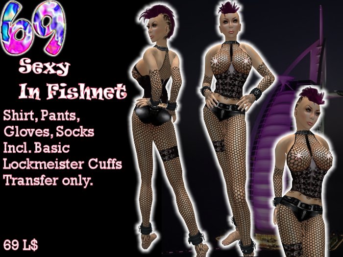 69 Sexy in fishnet BOX