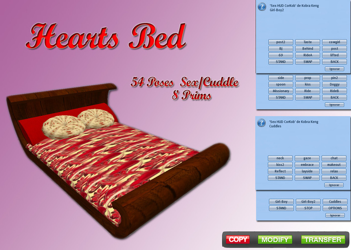 Hearts Bed / Cama Corazones