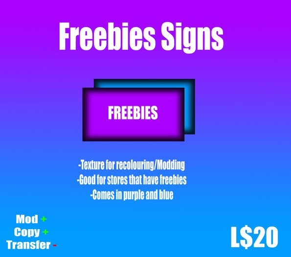 Ganene Riggles Business Component Shoppe - Freebies Signs - Boxed