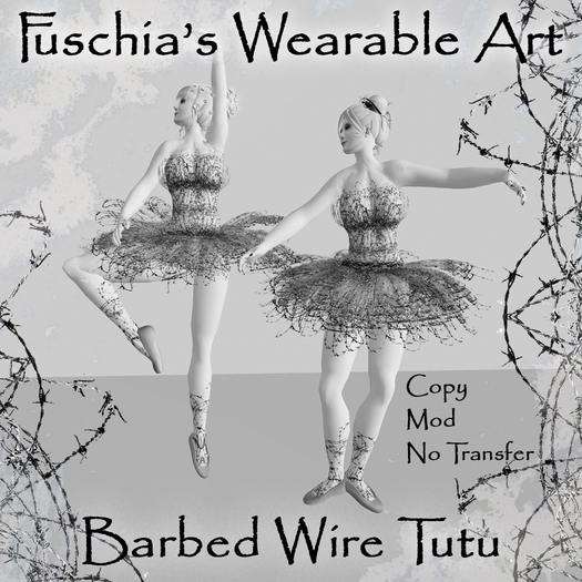 ~ Fuschia ~ barbed wire tutu