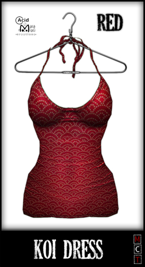 .:A&M:. Koi Dress - Red 