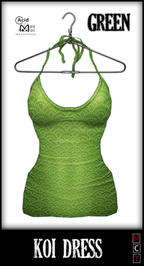 .:A&M:. Koi Dress - Green 