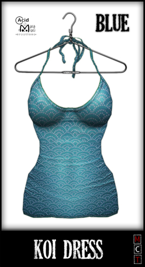 .:A&M:. Koi Dress - Blue 