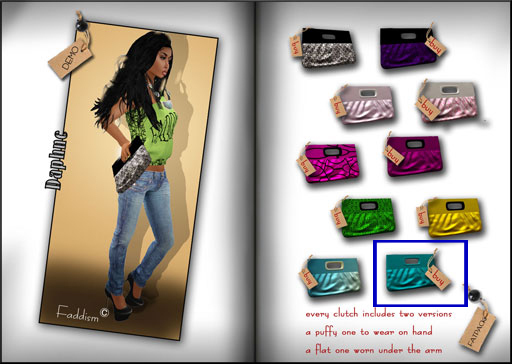 Daphne Clutch Turquoise