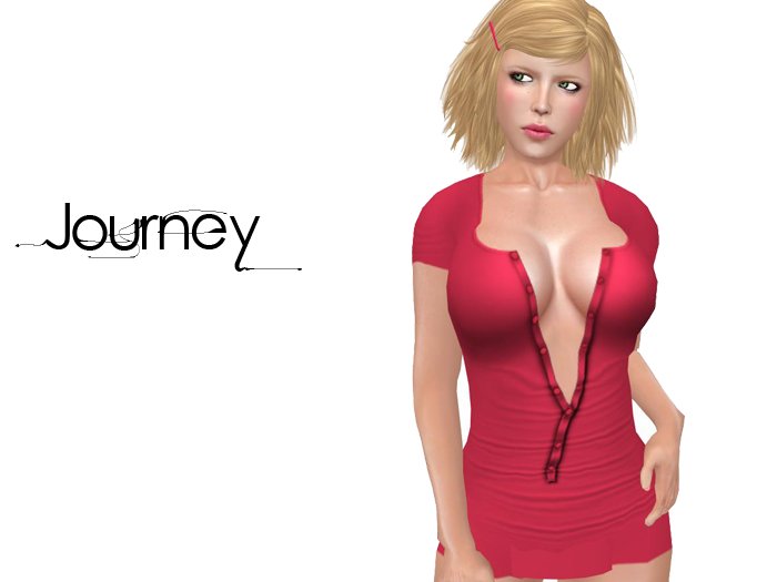 Journey :: Front Slip Dress - Red