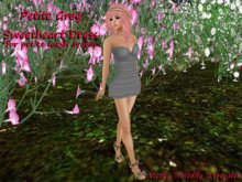 *Angel Rae's*Petite Grey Sweetheart Dress