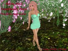 *Angel Rae's*Petite Mint Sweetheart Dress