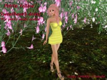 *Angel Rae's*Petite Yellow Sweetheart Dress