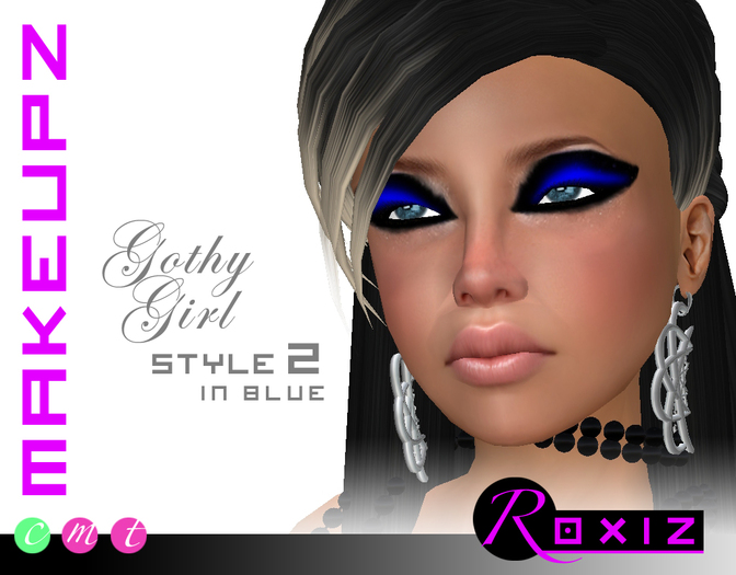 ROXIZ... MAKEUPZ > Gothy Girl - Style 2 in Blue