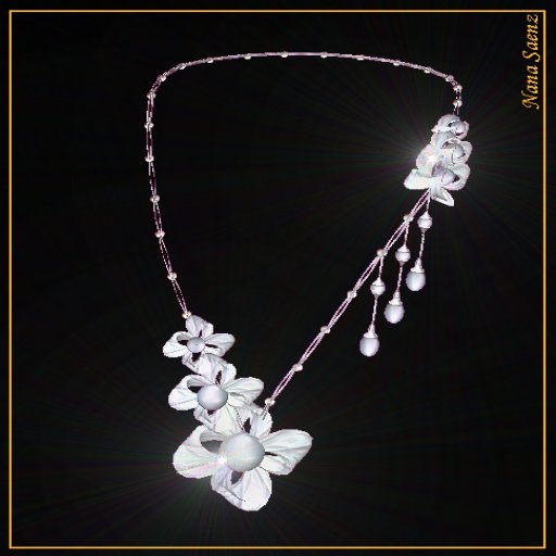 Neckable silver "Fleur D'amour"