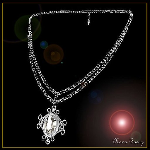 collier secret heart silver - necklace