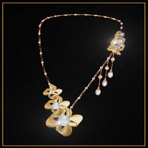 Neckable gold "Fleur D'amour"