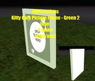 Kitty Cat Picture Frame Green 2 tone  -2 prims by RWC (boxed) Copy/Mod