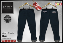 Karma - Blue - Male Mesh Shorts - 5 Sizes include