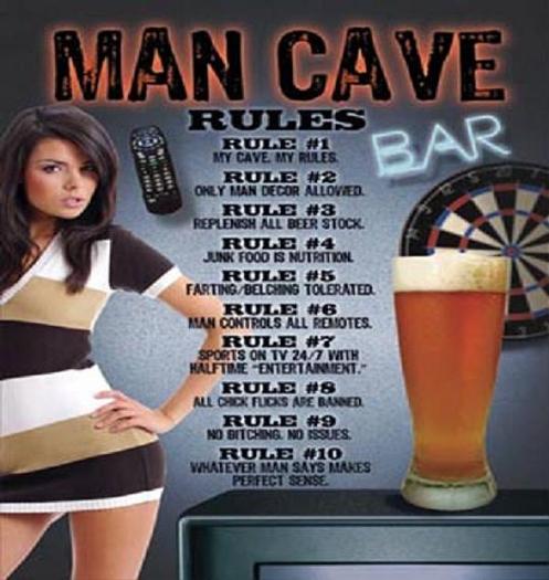 MAN CAVE SIGN