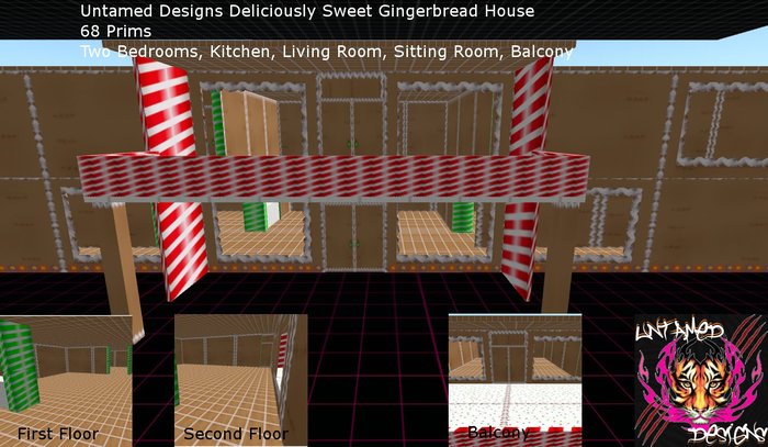 Untamed Designs Deliciously Sweet Gingerbread House BOX