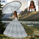 LJB - Elegance Gown - White Floral