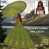 LJB - Elegance Gown - Lime Print